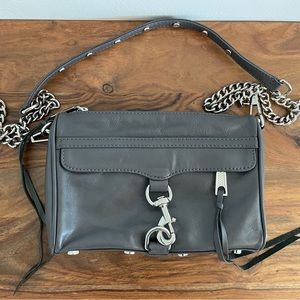 Rebecca Minkoff Grey Mini Mac Crossbody